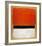 Untitled (Red, Black, White on Yellow), 1955-Mark Rothko-Framed Art Print