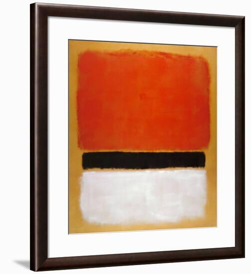 Untitled (Red, Black, White on Yellow), 1955-Mark Rothko-Framed Art Print