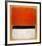 Untitled (Red, Black, White on Yellow), 1955-Mark Rothko-Framed Art Print