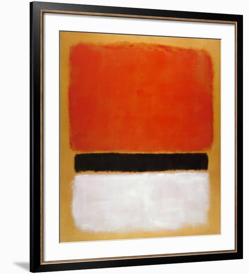 Untitled (Red, Black, White on Yellow), 1955-Mark Rothko-Framed Art Print