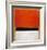 Untitled (Red, Black, White on Yellow), 1955-Mark Rothko-Framed Art Print