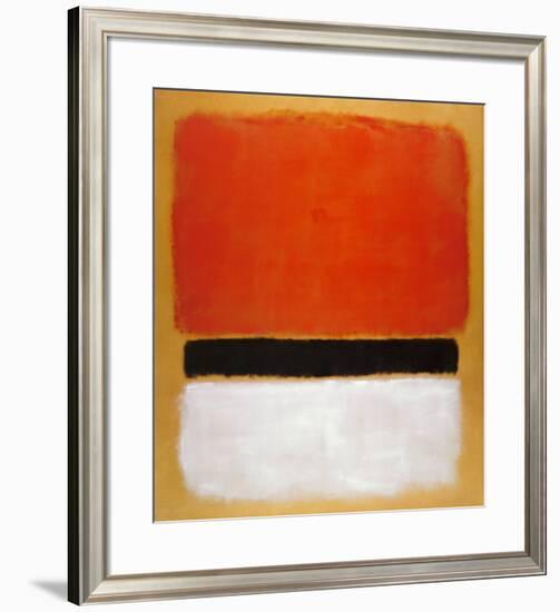 Untitled (Red, Black, White on Yellow), 1955-Mark Rothko-Framed Art Print