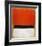 Untitled (Red, Black, White on Yellow), 1955-Mark Rothko-Framed Art Print