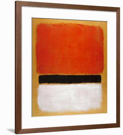 Untitled (Red, Black, White on Yellow), 1955-Mark Rothko-Framed Art Print