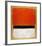 Untitled (Red, Black, White on Yellow), 1955-Mark Rothko-Framed Art Print