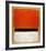 Untitled (Red, Black, White on Yellow), 1955-Mark Rothko-Framed Art Print