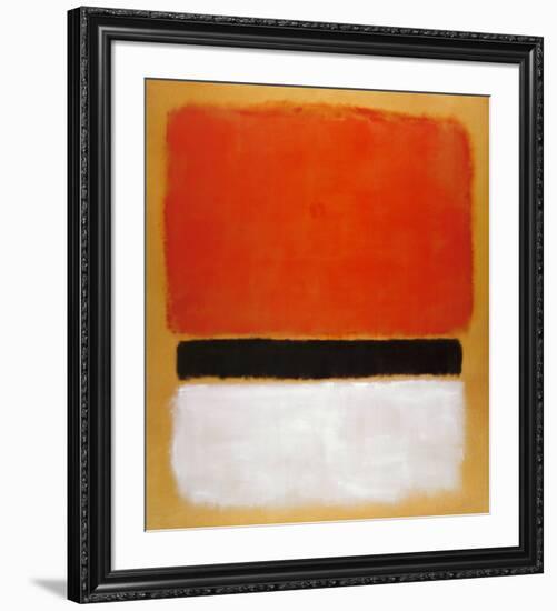 Untitled (Red, Black, White on Yellow), 1955-Mark Rothko-Framed Art Print