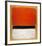 Untitled (Red, Black, White on Yellow), 1955-Mark Rothko-Framed Art Print