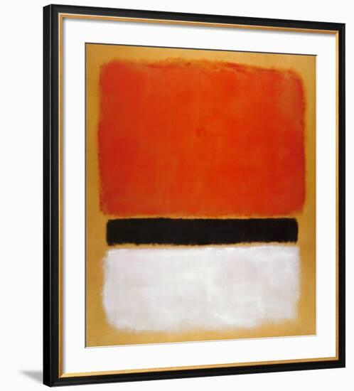 Untitled (Red, Black, White on Yellow), 1955-Mark Rothko-Framed Art Print