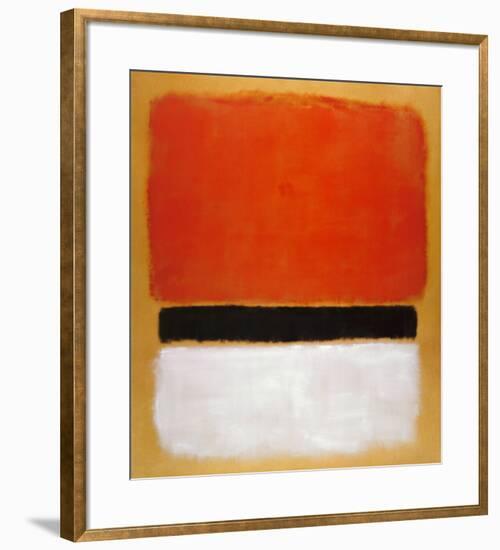 Untitled (Red, Black, White on Yellow), 1955-Mark Rothko-Framed Art Print