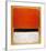 Untitled (Red, Black, White on Yellow), 1955-Mark Rothko-Framed Art Print