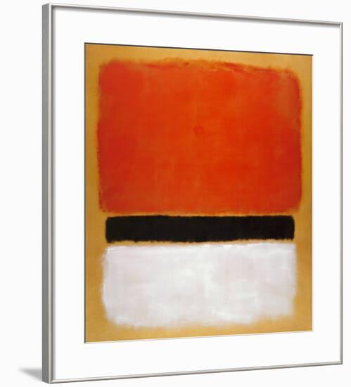 Untitled (Red, Black, White on Yellow), 1955-Mark Rothko-Framed Art Print