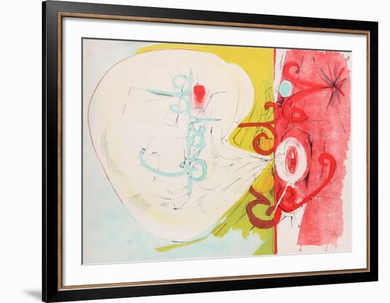 Untitled - Red Face Blowing Smoke-Dimitri Petrov-Framed Limited Edition
