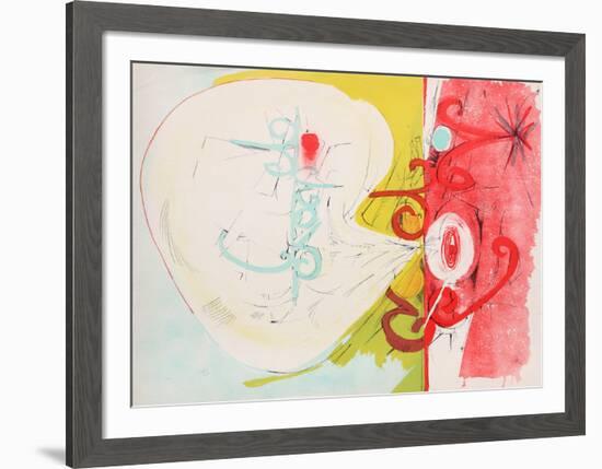 Untitled - Red Face Blowing Smoke-Dimitri Petrov-Framed Limited Edition