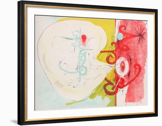 Untitled - Red Face Blowing Smoke-Dimitri Petrov-Framed Limited Edition