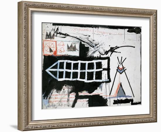 Untitled (Samo, New York)-Jean-Michel Basquiat-Framed Giclee Print