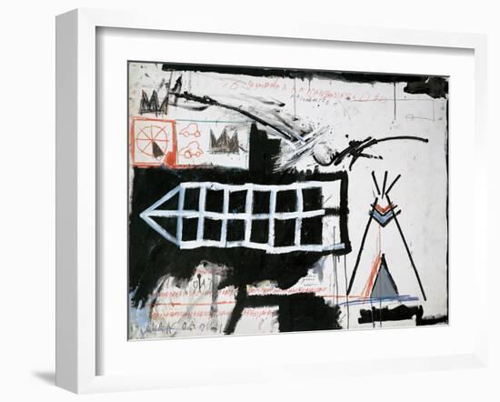 Untitled (Samo, New York)-Jean-Michel Basquiat-Framed Giclee Print