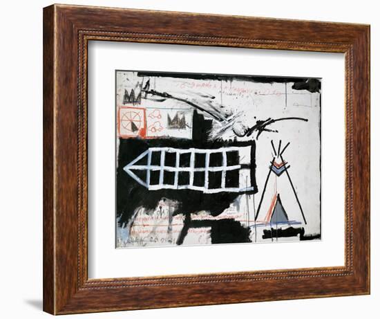 Untitled (Samo, New York)-Jean-Michel Basquiat-Framed Giclee Print