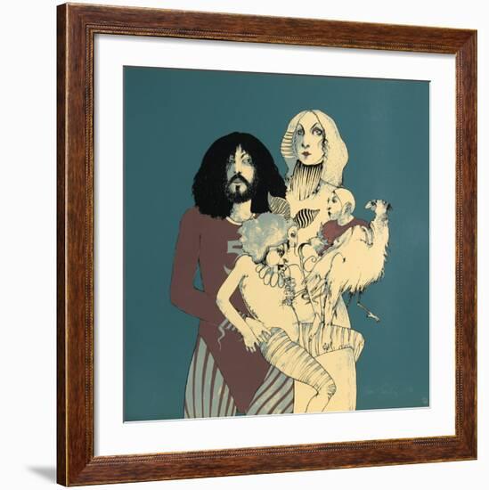 Untitled - Self-Portrait with Family-Ramon Santiago-Framed Limited Edition