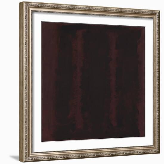 Untitled {Sketch for Mural/ Black on Maroon} [Seagram Mural Sketch]-Mark Rothko-Framed Giclee Print