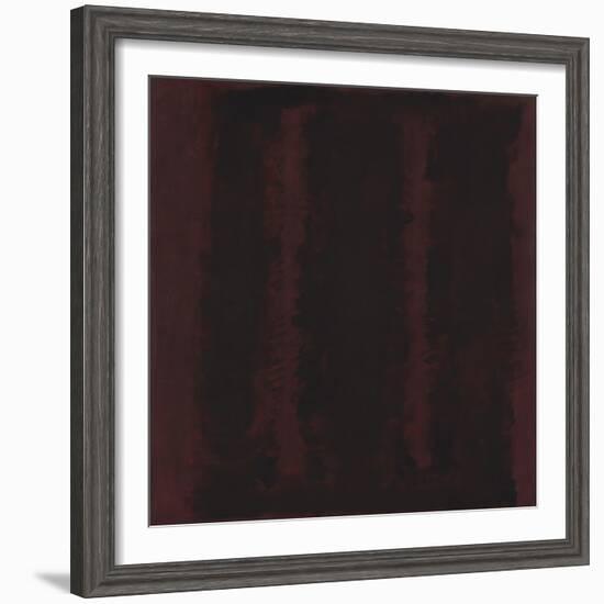 Untitled {Sketch for Mural/ Black on Maroon} [Seagram Mural Sketch]-Mark Rothko-Framed Giclee Print