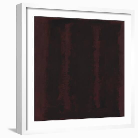 Untitled {Sketch for Mural/ Black on Maroon} [Seagram Mural Sketch]-Mark Rothko-Framed Giclee Print