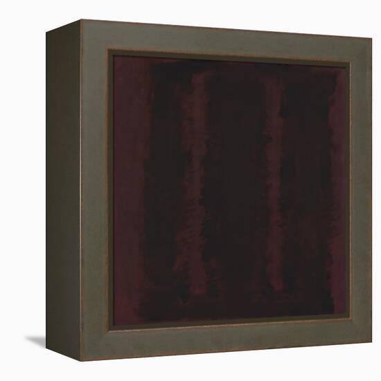 Untitled {Sketch for Mural/ Black on Maroon} [Seagram Mural Sketch]-Mark Rothko-Framed Premier Image Canvas