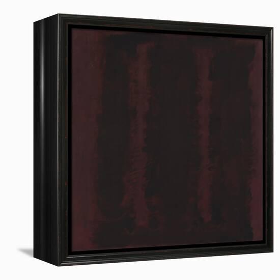 Untitled {Sketch for Mural/ Black on Maroon} [Seagram Mural Sketch]-Mark Rothko-Framed Premier Image Canvas