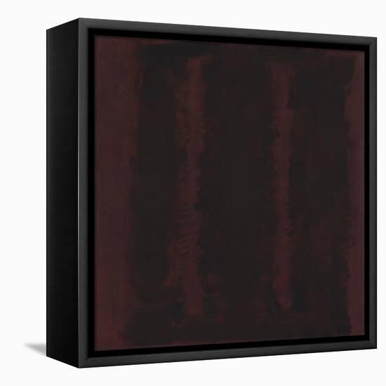 Untitled {Sketch for Mural/ Black on Maroon} [Seagram Mural Sketch]-Mark Rothko-Framed Premier Image Canvas