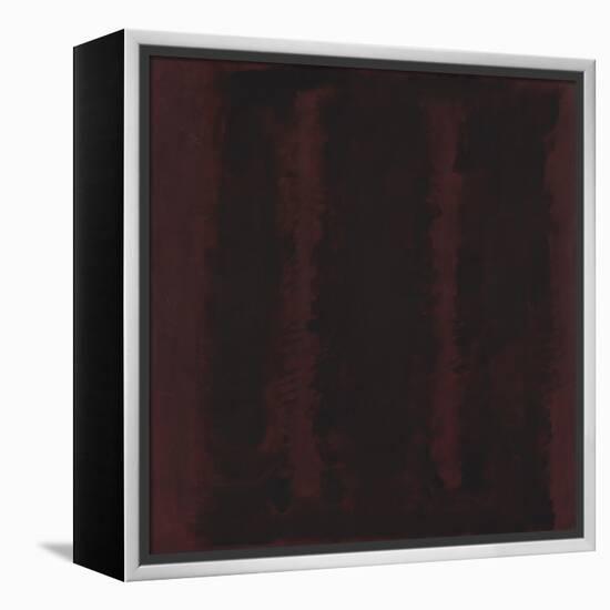 Untitled {Sketch for Mural/ Black on Maroon} [Seagram Mural Sketch]-Mark Rothko-Framed Premier Image Canvas