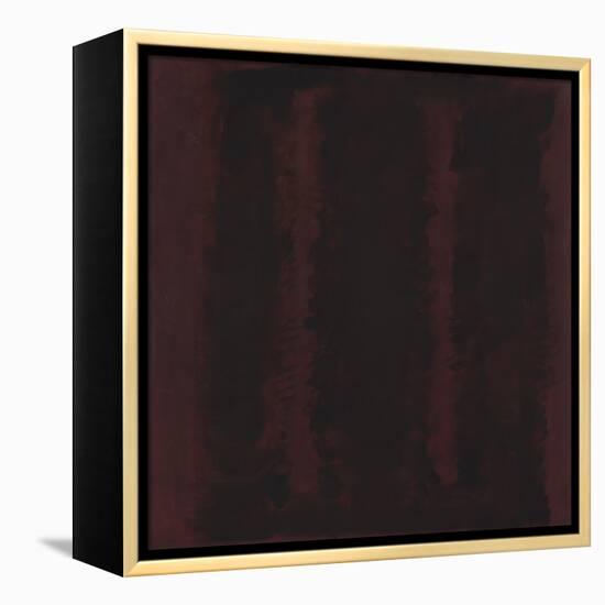 Untitled {Sketch for Mural/ Black on Maroon} [Seagram Mural Sketch]-Mark Rothko-Framed Premier Image Canvas