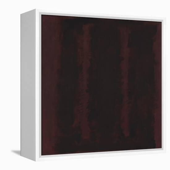 Untitled {Sketch for Mural/ Black on Maroon} [Seagram Mural Sketch]-Mark Rothko-Framed Premier Image Canvas