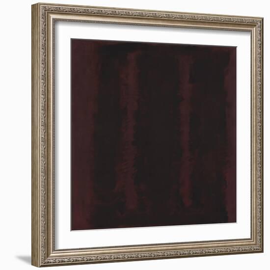 Untitled {Sketch for Mural/ Black on Maroon} [Seagram Mural Sketch]-Mark Rothko-Framed Giclee Print