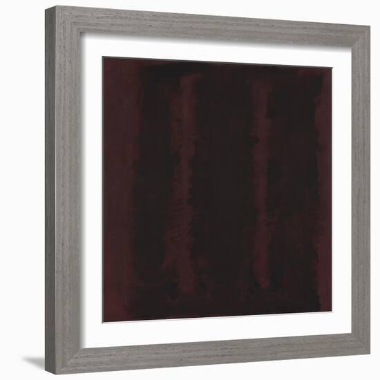 Untitled {Sketch for Mural/ Black on Maroon} [Seagram Mural Sketch]-Mark Rothko-Framed Giclee Print