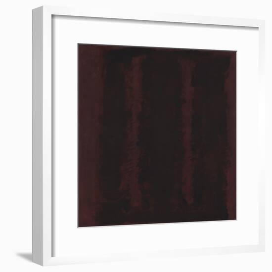 Untitled {Sketch for Mural/ Black on Maroon} [Seagram Mural Sketch]-Mark Rothko-Framed Giclee Print