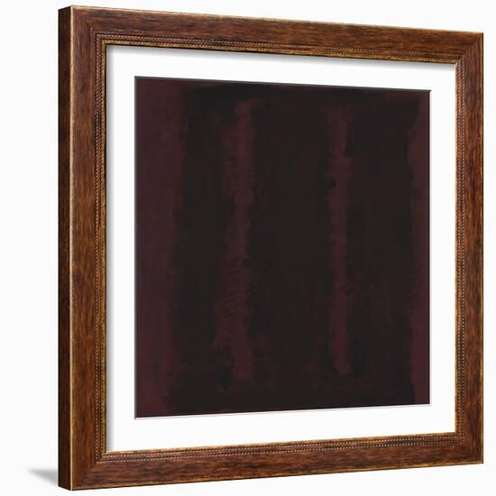 Untitled {Sketch for Mural/ Black on Maroon} [Seagram Mural Sketch]-Mark Rothko-Framed Giclee Print