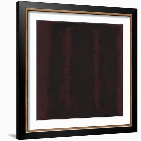 Untitled {Sketch for Mural/ Black on Maroon} [Seagram Mural Sketch]-Mark Rothko-Framed Giclee Print