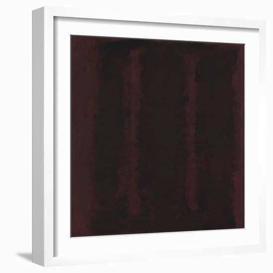 Untitled {Sketch for Mural/ Black on Maroon} [Seagram Mural Sketch]-Mark Rothko-Framed Giclee Print