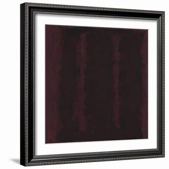 Untitled {Sketch for Mural/ Black on Maroon} [Seagram Mural Sketch]-Mark Rothko-Framed Giclee Print