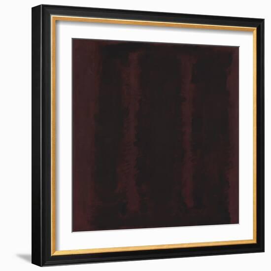 Untitled {Sketch for Mural/ Black on Maroon} [Seagram Mural Sketch]-Mark Rothko-Framed Giclee Print