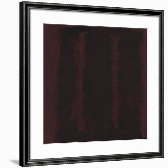 Untitled {Sketch for Mural/ Black on Maroon} [Seagram Mural Sketch]-Mark Rothko-Framed Giclee Print