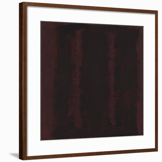 Untitled {Sketch for Mural/ Black on Maroon} [Seagram Mural Sketch]-Mark Rothko-Framed Giclee Print