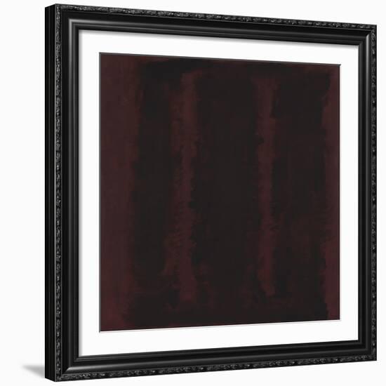 Untitled {Sketch for Mural/ Black on Maroon} [Seagram Mural Sketch]-Mark Rothko-Framed Giclee Print