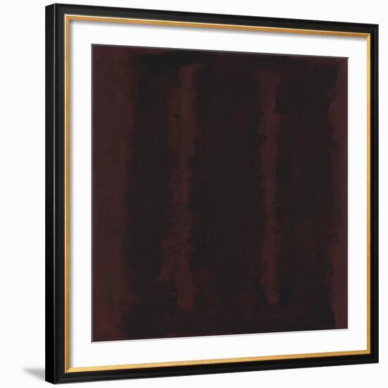 Untitled {Sketch for Mural/ Black on Maroon} [Seagram Mural Sketch]-Mark Rothko-Framed Giclee Print