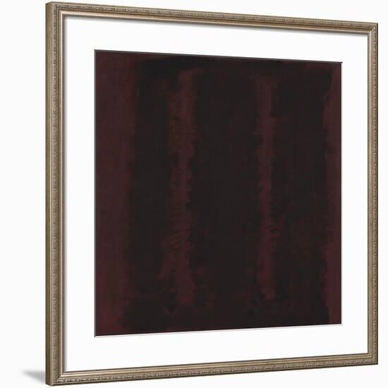 Untitled {Sketch for Mural/ Black on Maroon} [Seagram Mural Sketch]-Mark Rothko-Framed Giclee Print