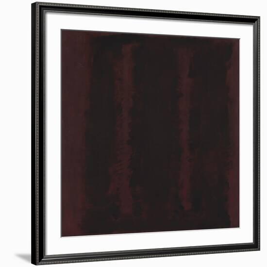 Untitled {Sketch for Mural/ Black on Maroon} [Seagram Mural Sketch]-Mark Rothko-Framed Giclee Print