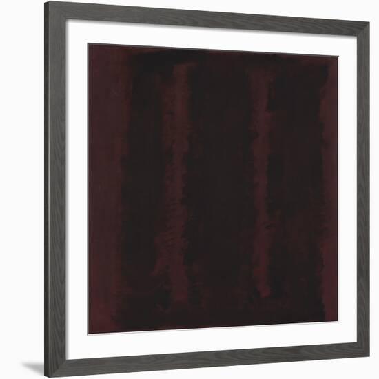 Untitled {Sketch for Mural/ Black on Maroon} [Seagram Mural Sketch]-Mark Rothko-Framed Giclee Print