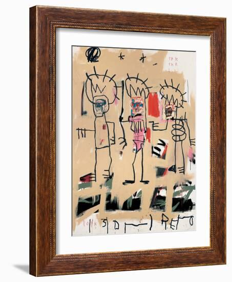 Untitled (Three Kings)-Jean-Michel Basquiat-Framed Giclee Print