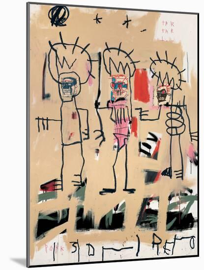 Untitled (Three Kings)-Jean-Michel Basquiat-Mounted Giclee Print