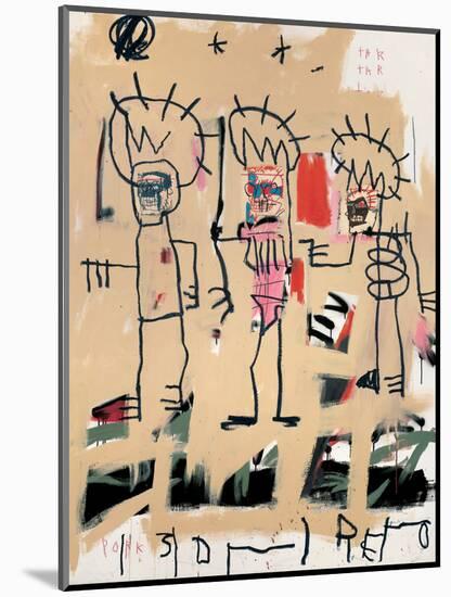 Untitled (Three Kings)-Jean-Michel Basquiat-Mounted Giclee Print